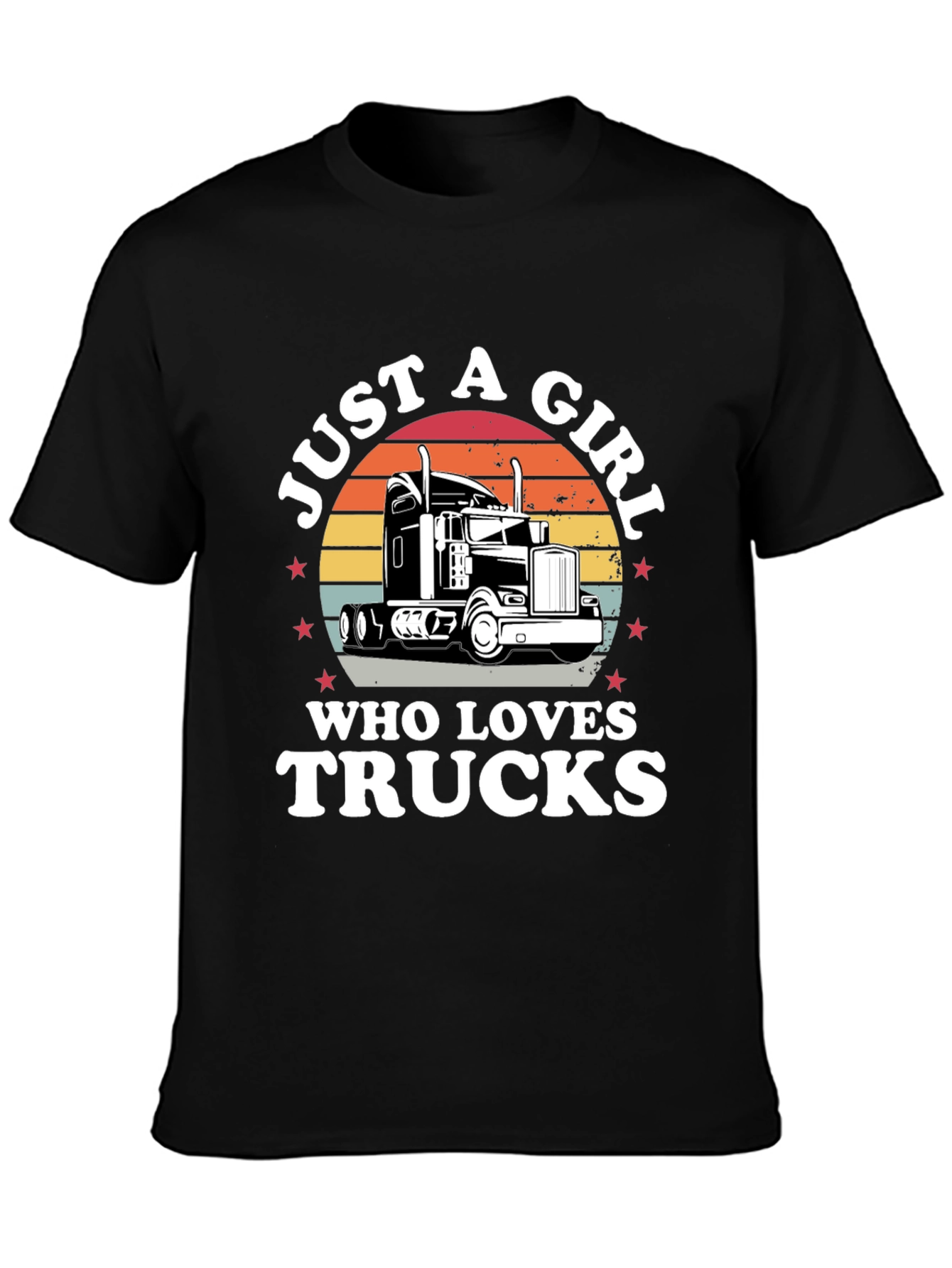 Just A Girl Who Loves Trucks T-Shirt