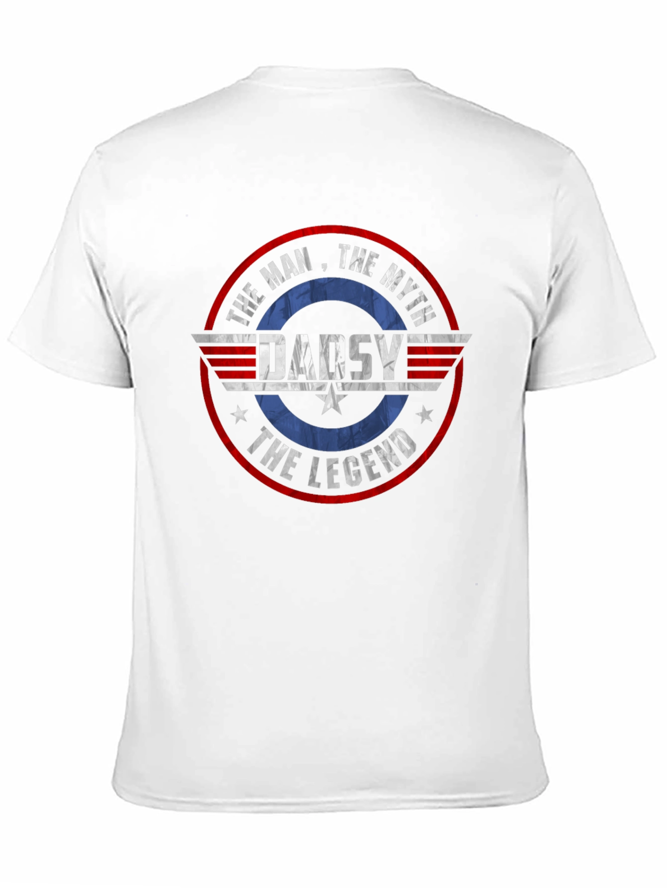 Dad The Man Myth Legend Graphic Tee - Black