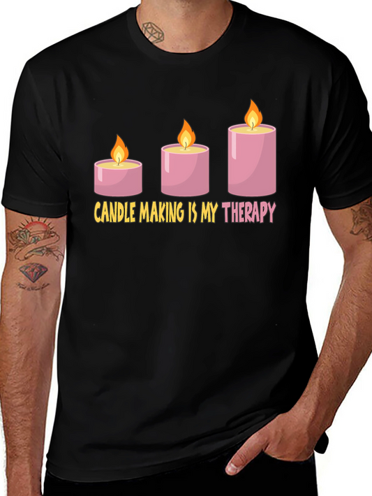 Candle Making Therapy T-Shirt - Hobby Tee