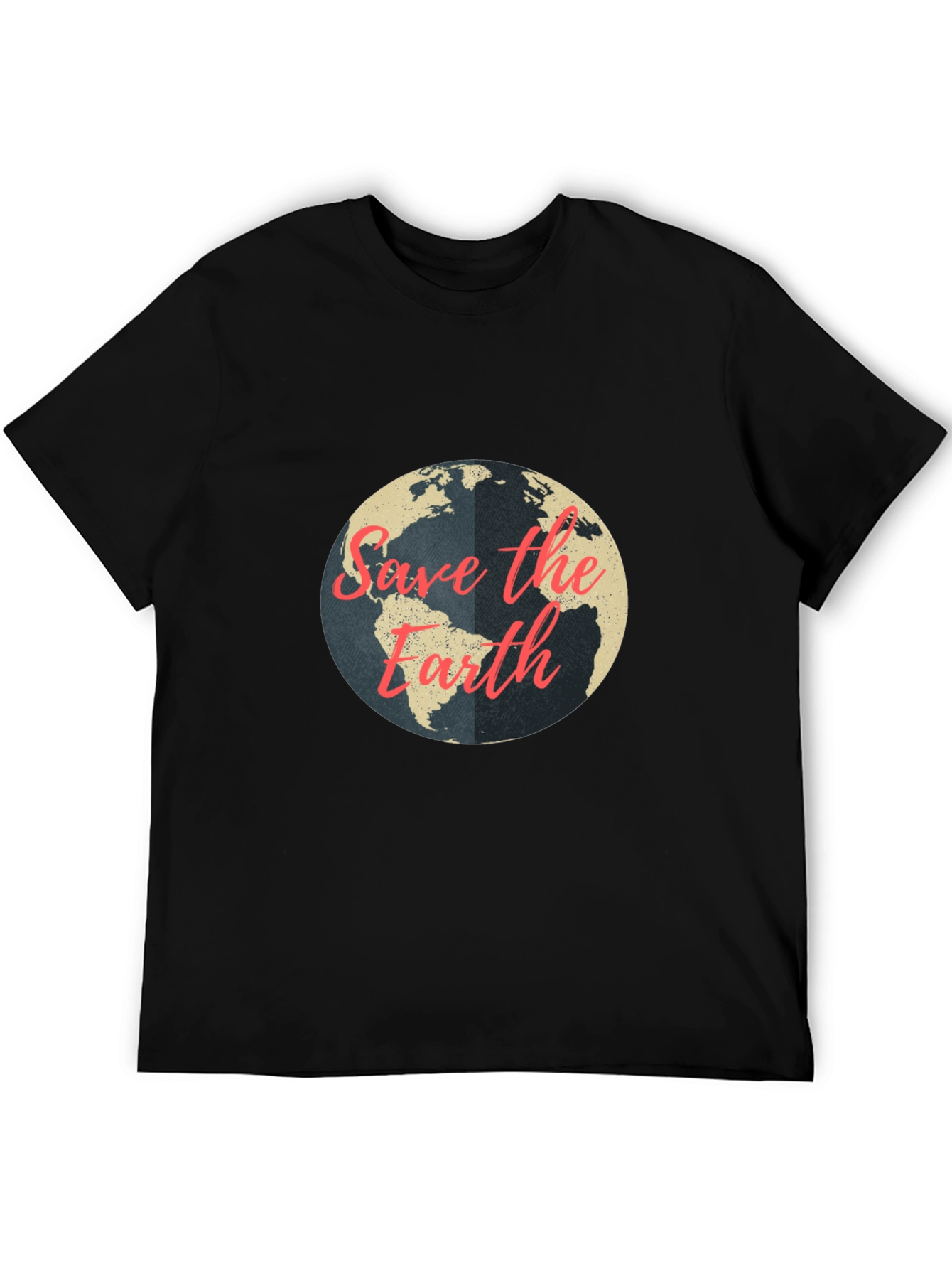 Save the Earth Graphic T-Shirt - Black