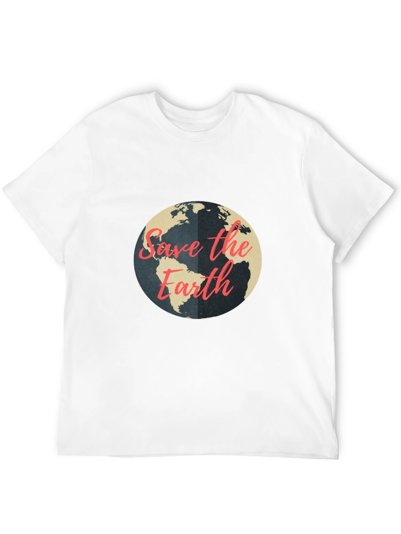 Save the Earth Graphic T-Shirt - Black