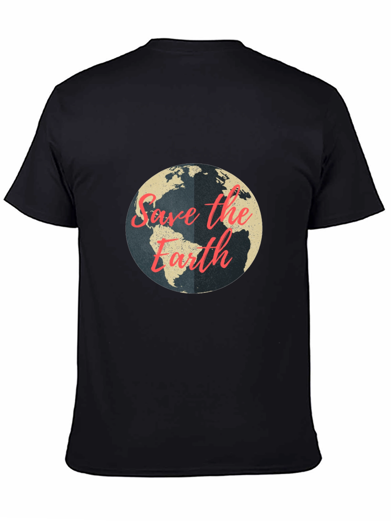 Save the Earth Graphic T-Shirt - Black