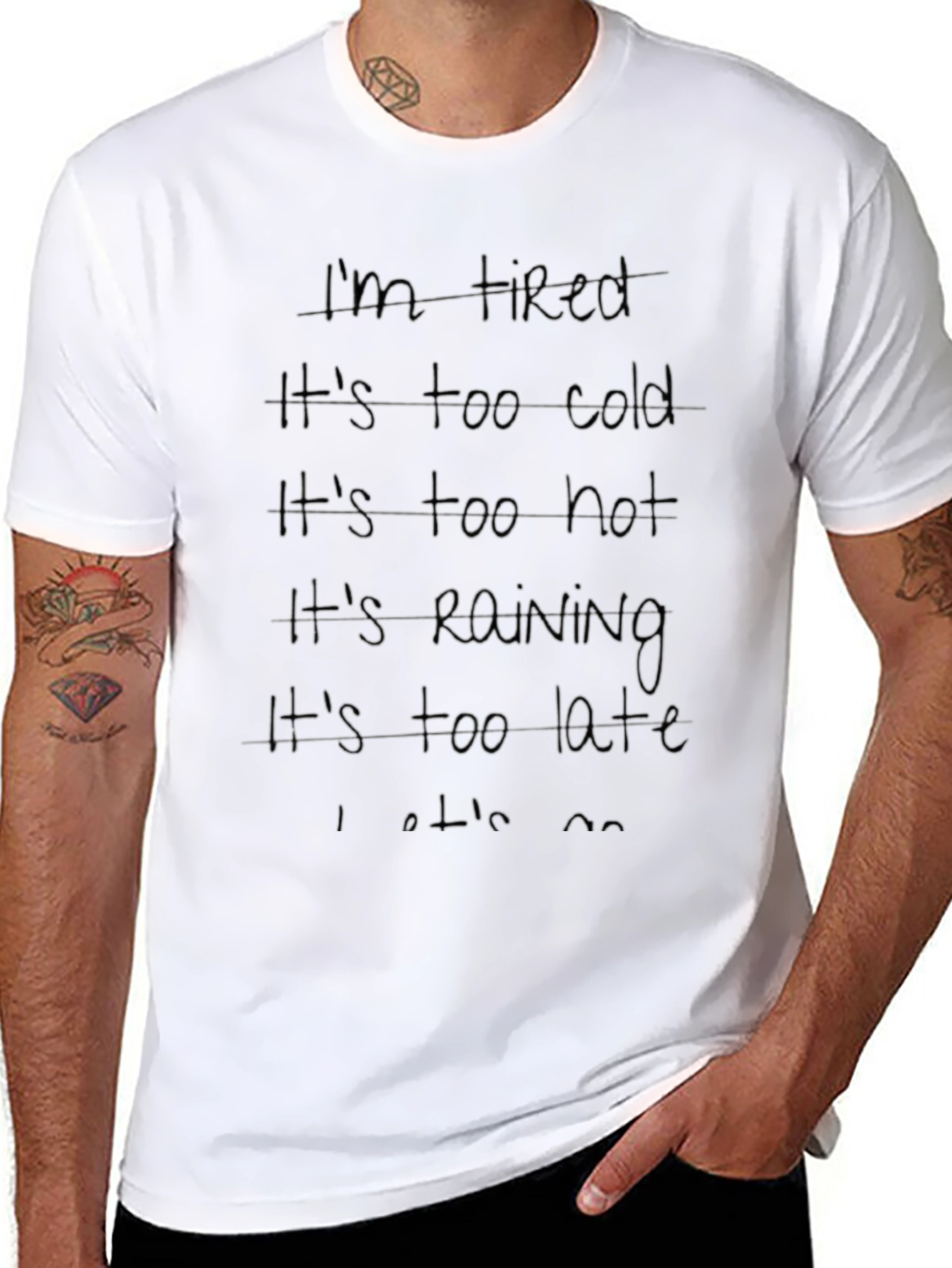 Funny Excuses Graphic Tee - I Dont Want To