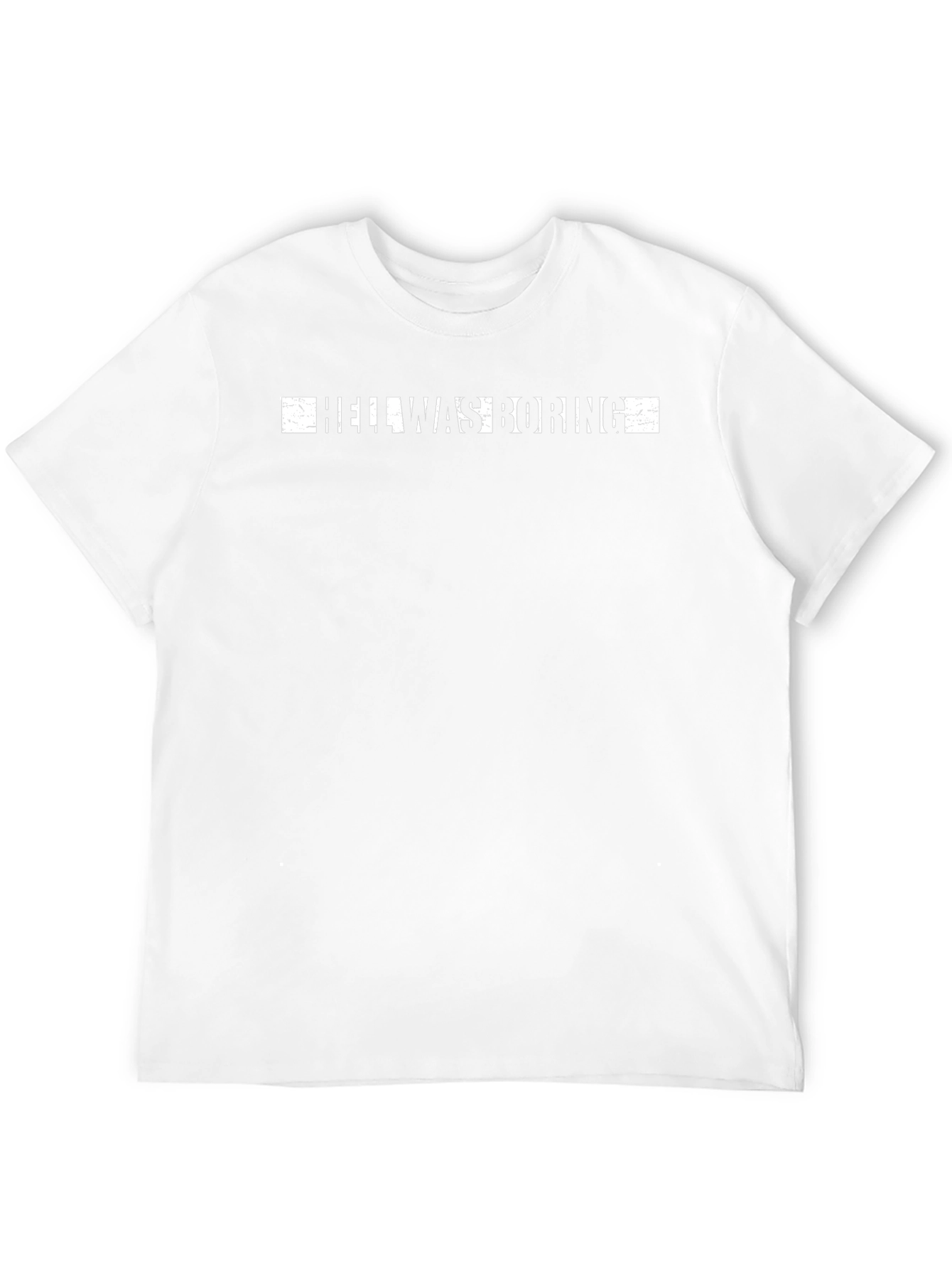 Hell Was Boring Graphic Tee - Black T-Shirt