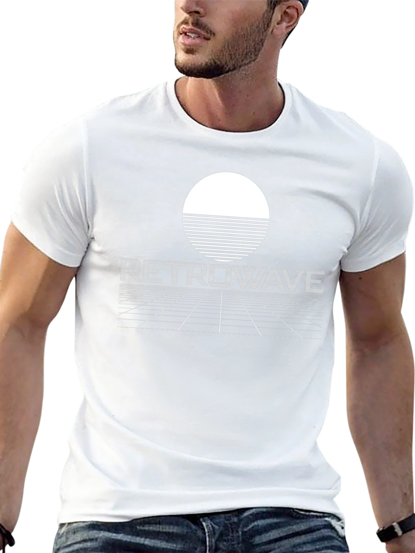 Retrowave Sunset T-Shirt - Retro Synthwave Aesthetic Tee