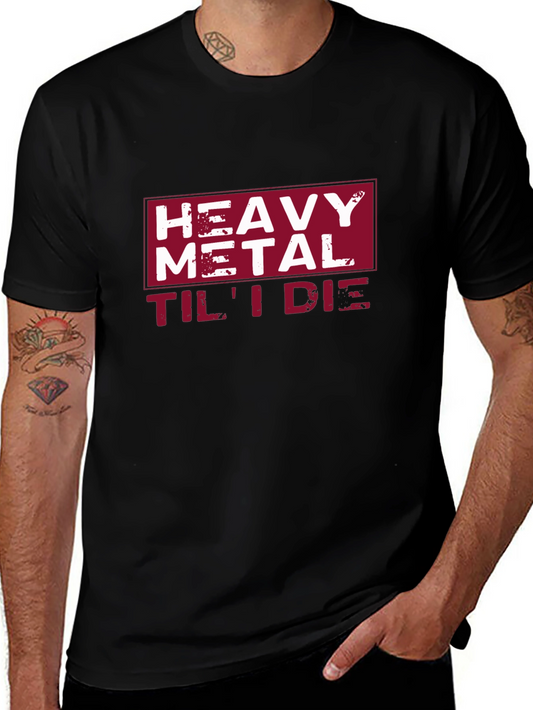 Heavy Metal Til I Die Black Graphic Tee
