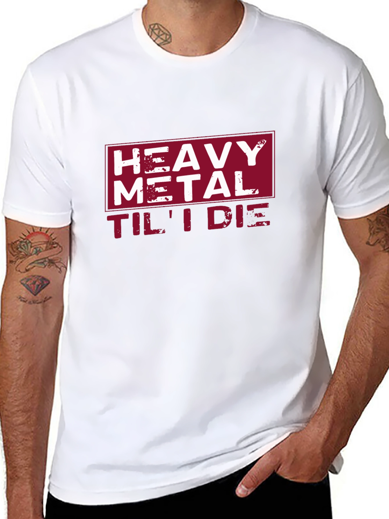 Heavy Metal Til I Die Black Graphic Tee