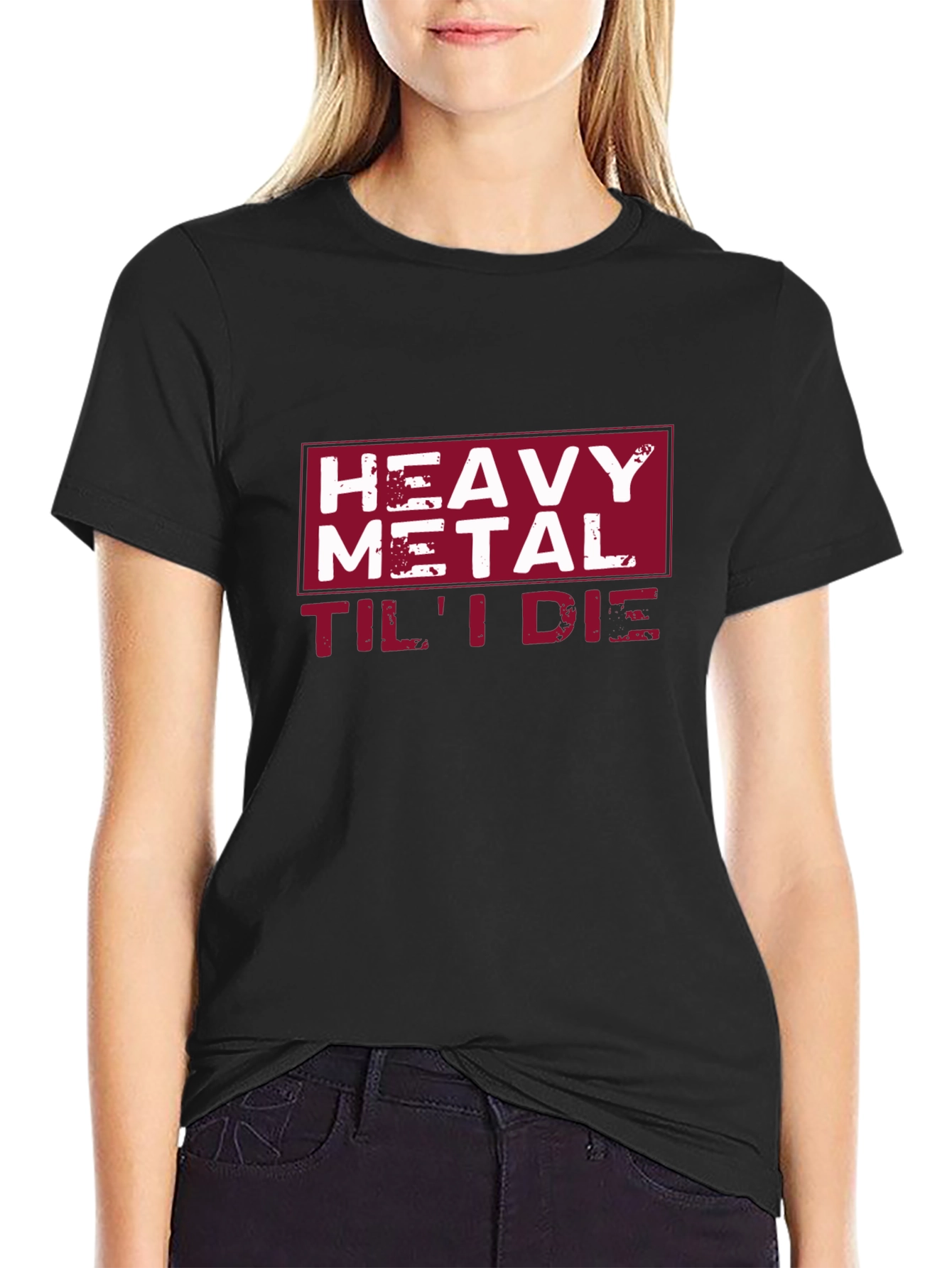 Heavy Metal Til I Die Black Graphic Tee
