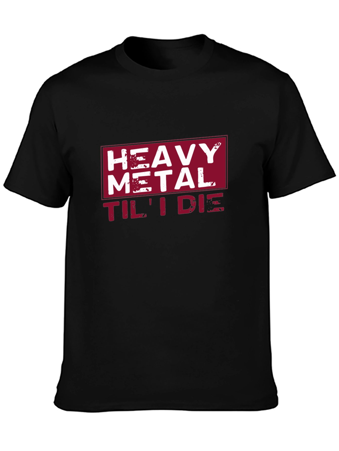 Heavy Metal Til I Die Black Graphic Tee