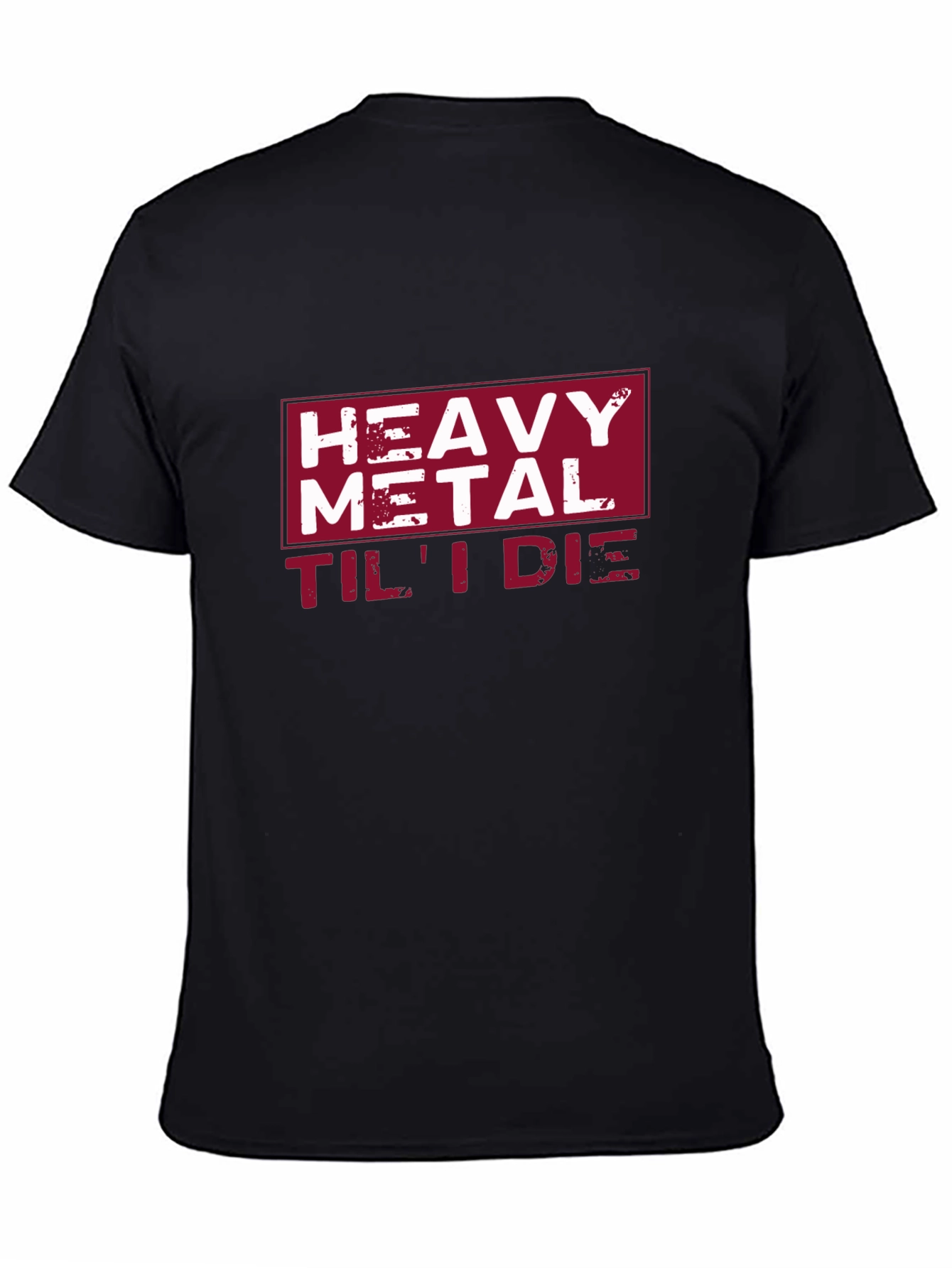 Heavy Metal Til I Die Black Graphic Tee