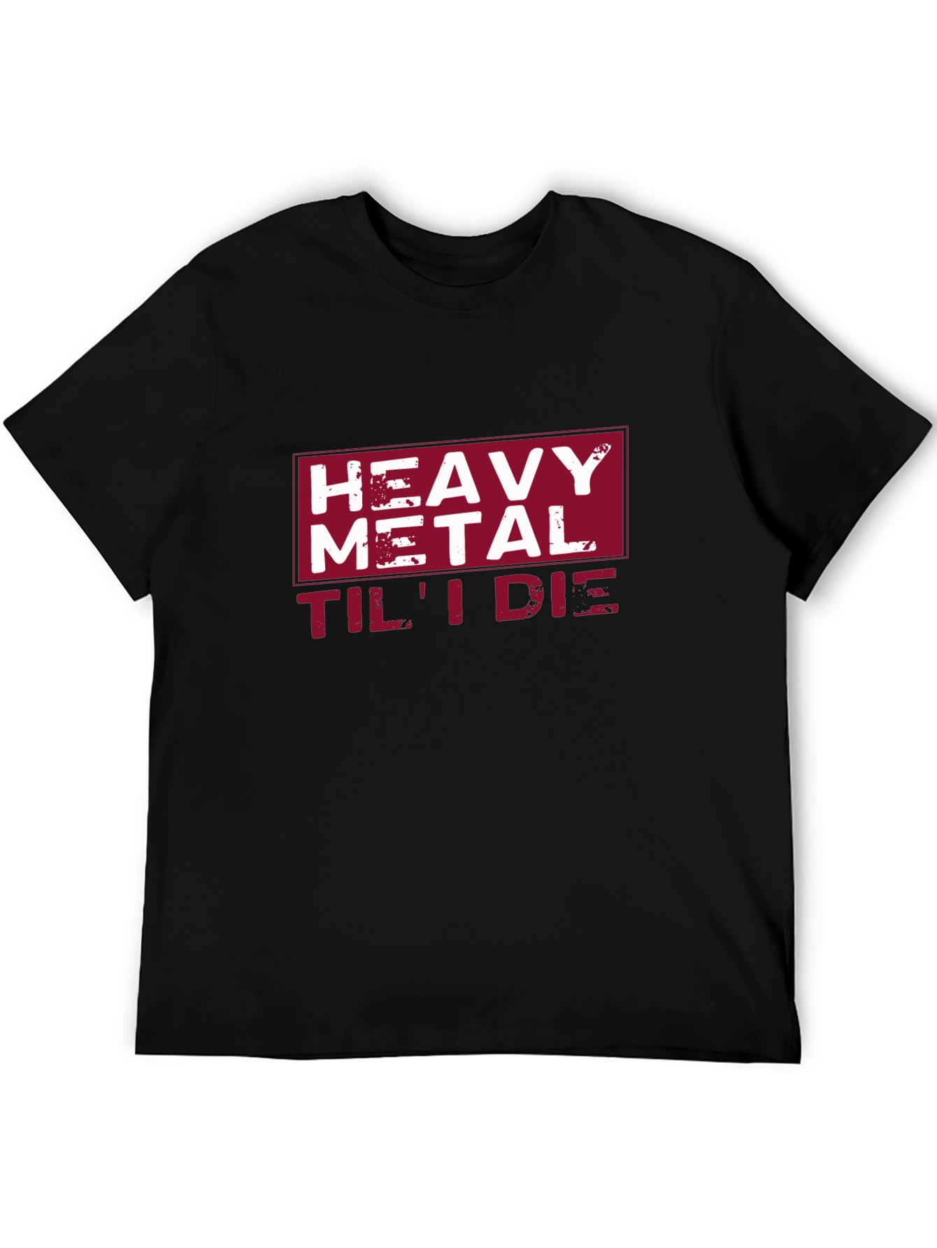 Heavy Metal Til I Die Black Graphic Tee