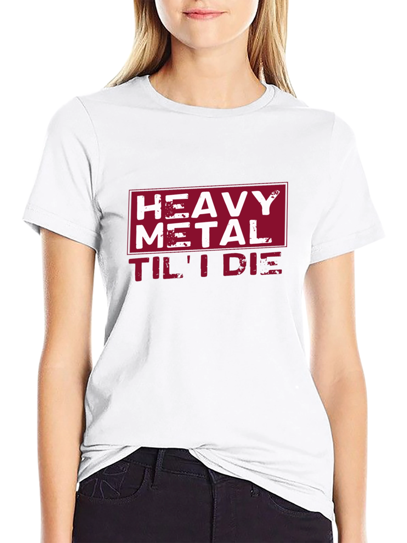 Heavy Metal Til I Die Black Graphic Tee