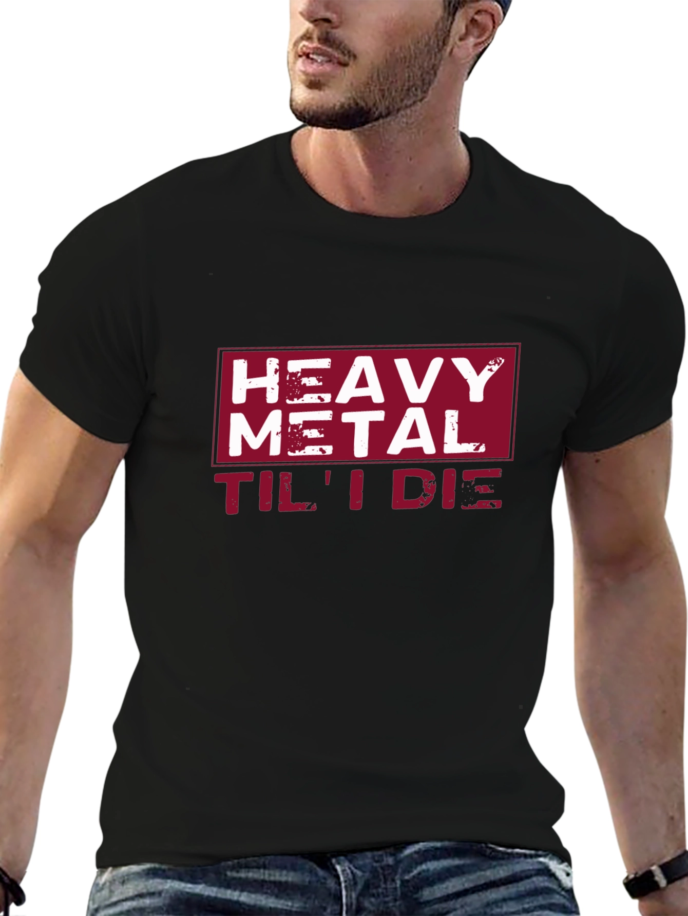 Heavy Metal Til I Die Black Graphic Tee
