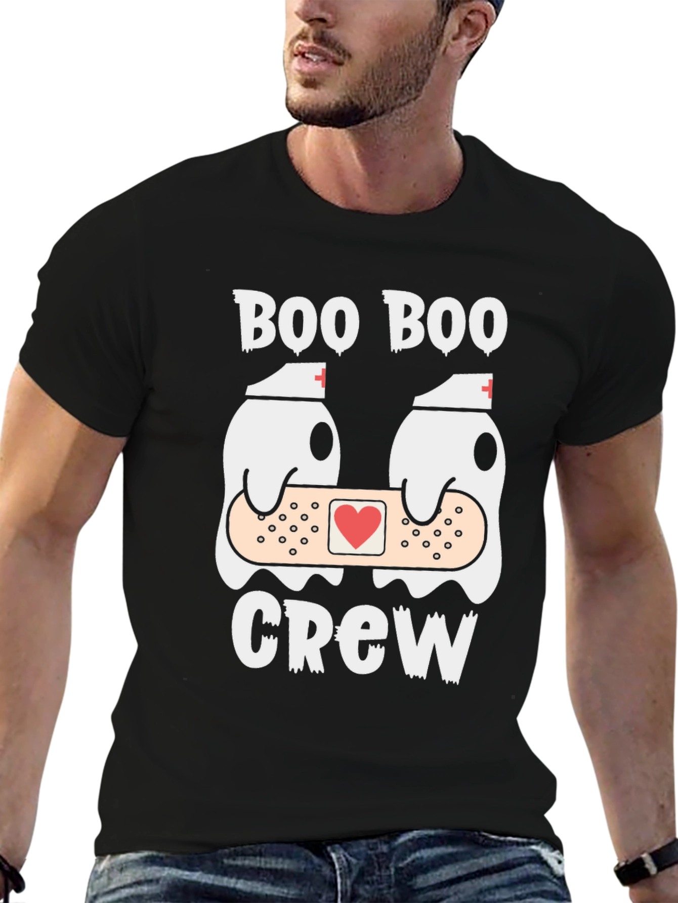 Boo Boo Crew T-Shirt Funny Ghost Nurse Tee
