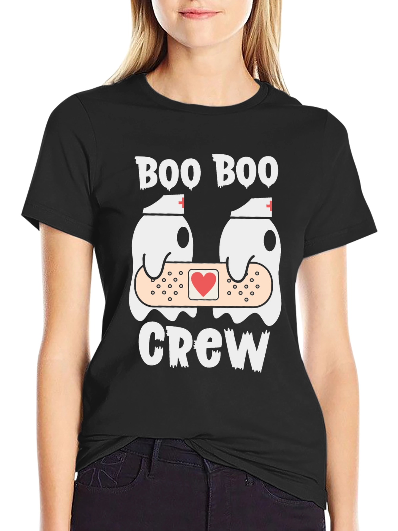 Boo Boo Crew T-Shirt Funny Ghost Nurse Tee