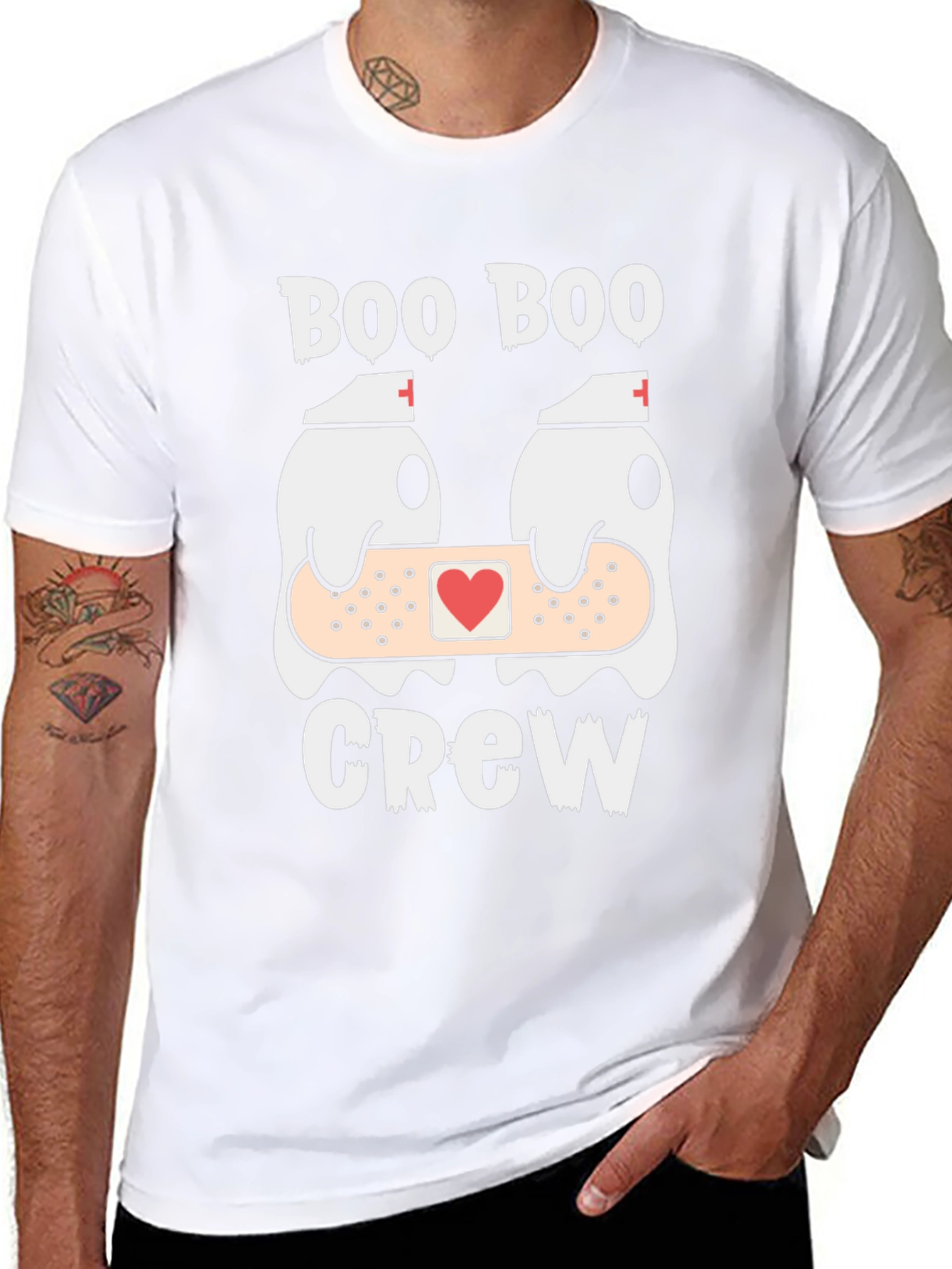 Boo Boo Crew T-Shirt Funny Ghost Nurse Tee
