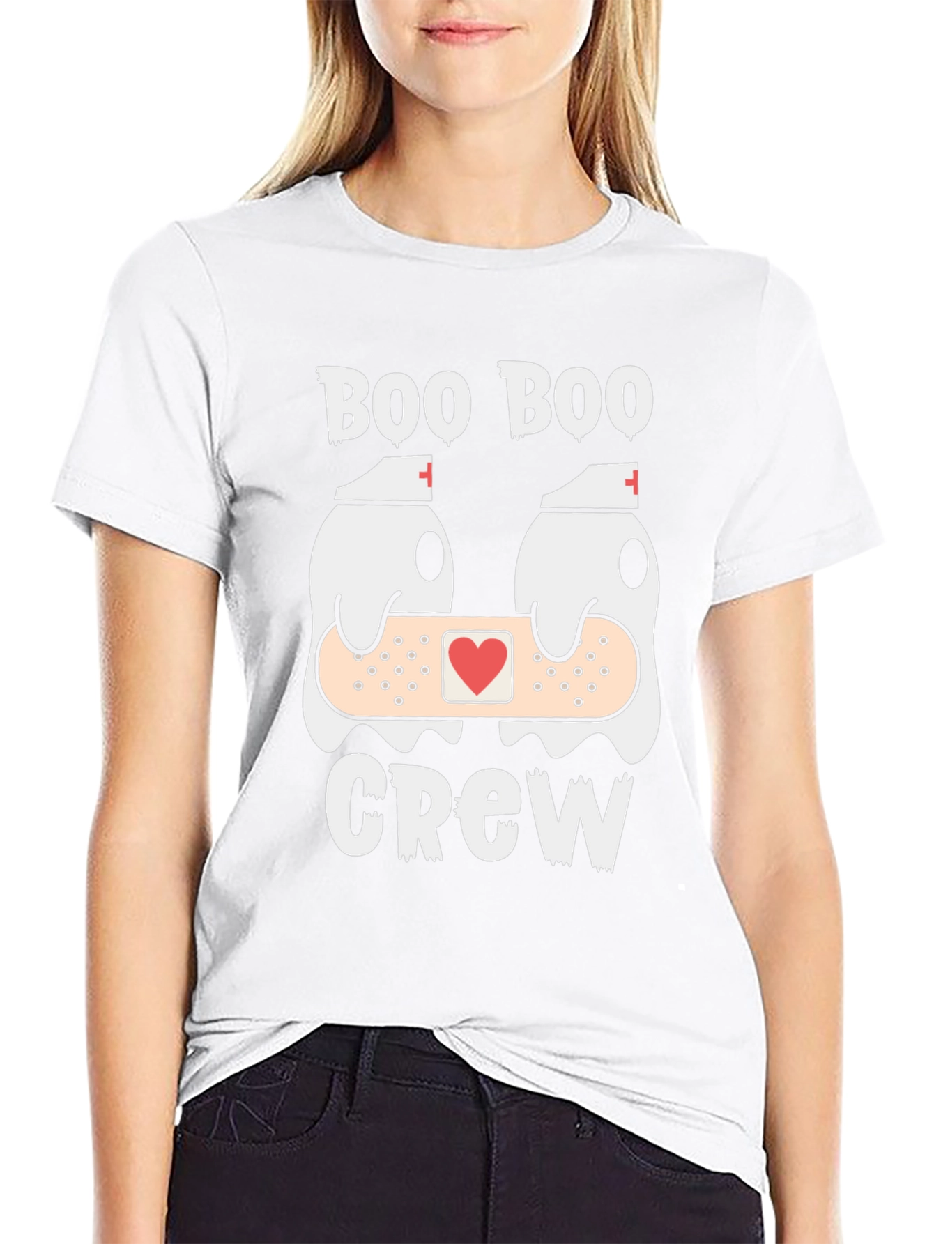 Boo Boo Crew T-Shirt Funny Ghost Nurse Tee