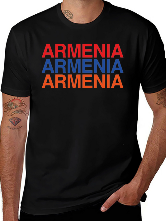 Armenia Flag Colors T-Shirt Graphic Tee