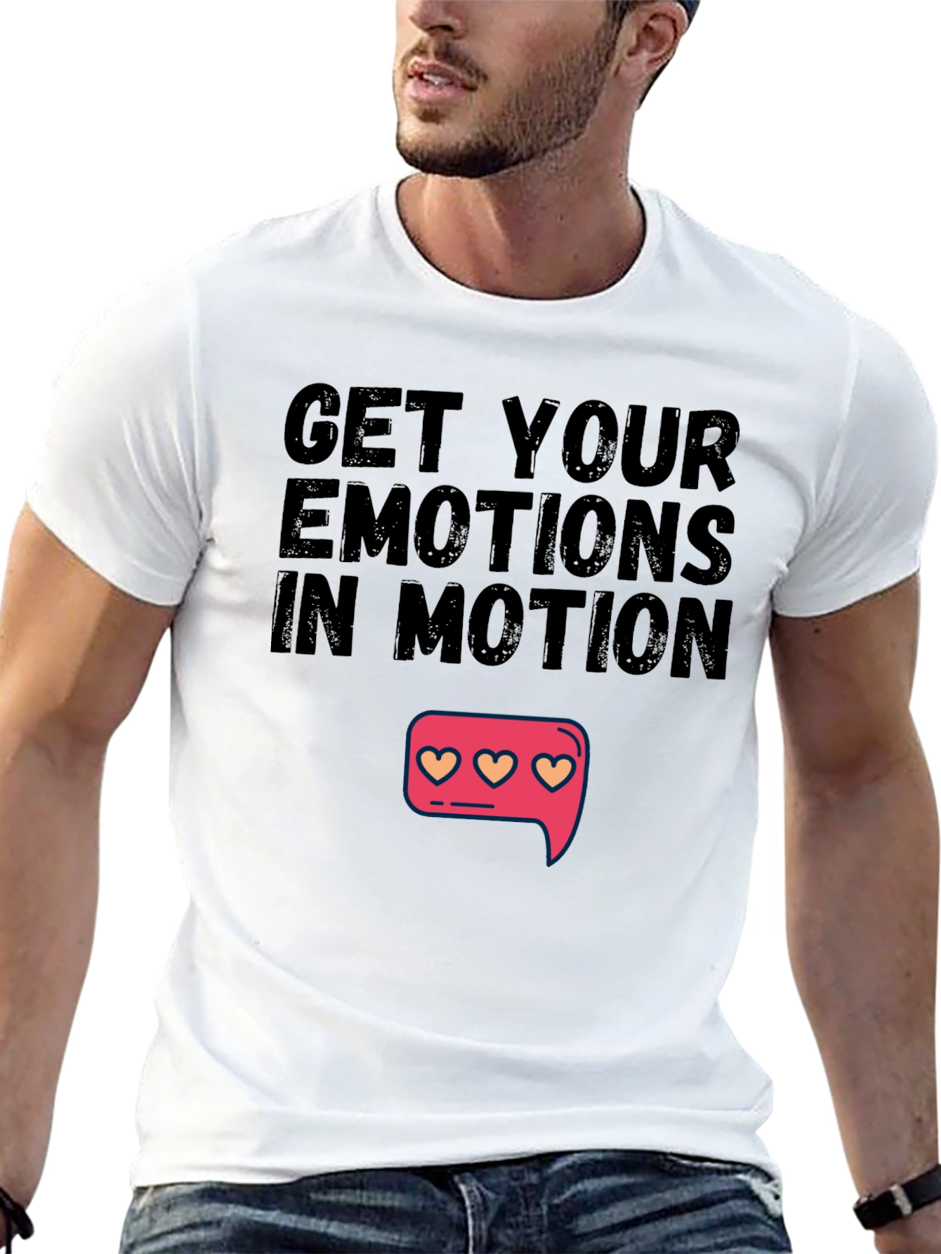 Get Your Emotions In Motion Black T-Shirt