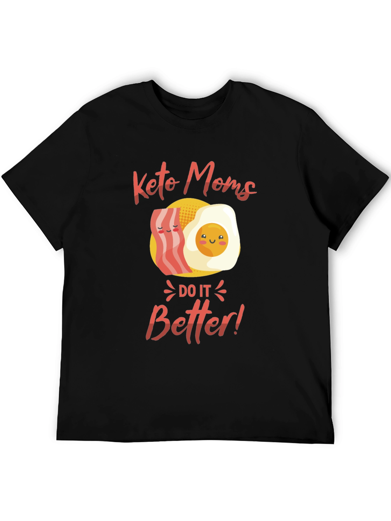 Keto Moms T-Shirt: Bacon & Egg Design