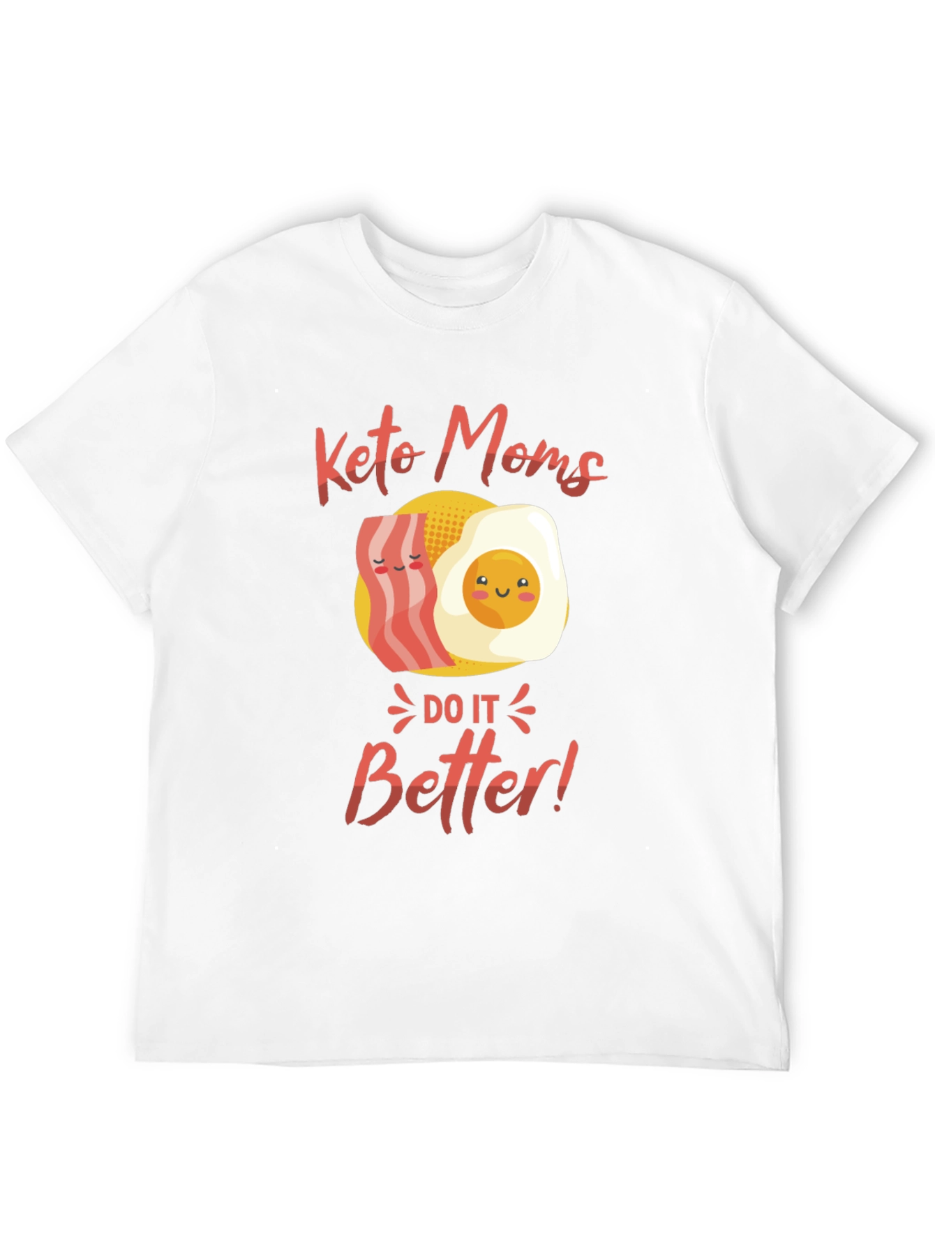 Keto Moms T-Shirt: Bacon & Egg Design