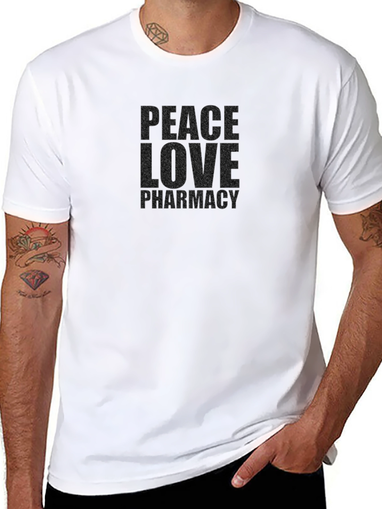 Peace Love Pharmacy Black T-Shirt