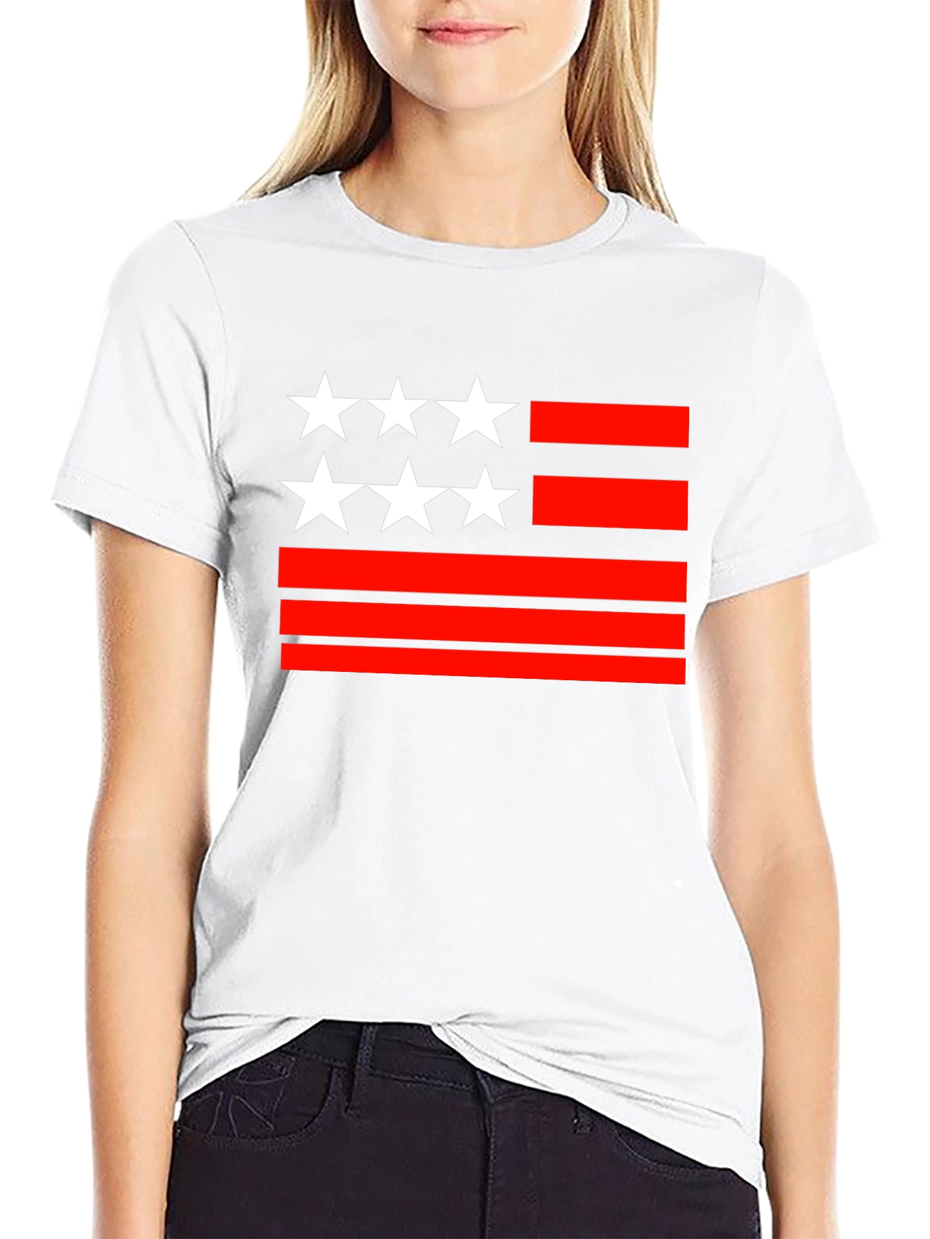 Stars & Stripes Graphic Tee - Patriotic Style
