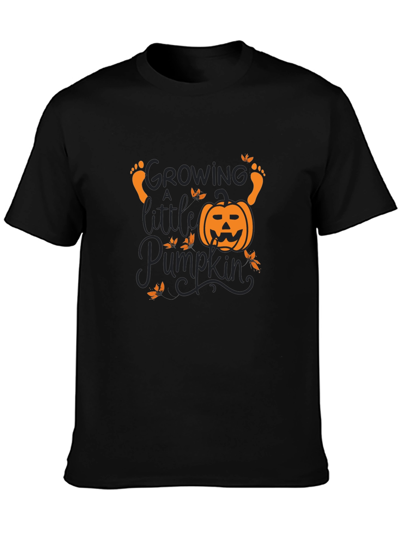 Growing a Little Pumpkin T-Shirt - Black
