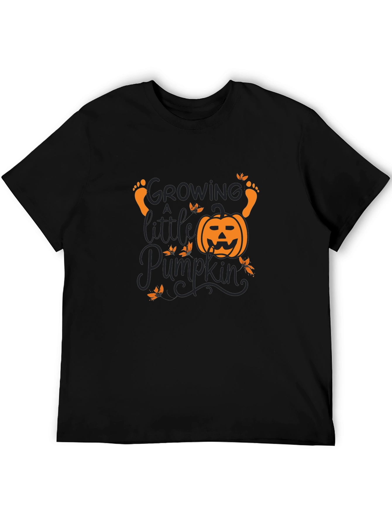 Growing a Little Pumpkin T-Shirt - Black