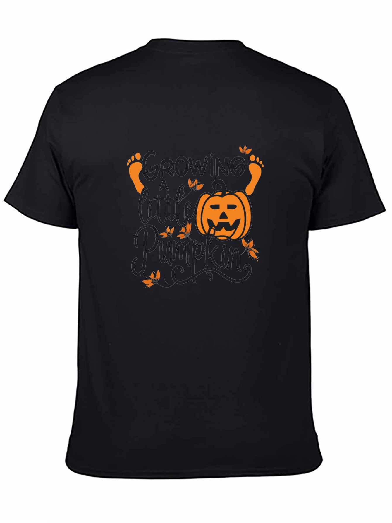 Growing a Little Pumpkin T-Shirt - Black