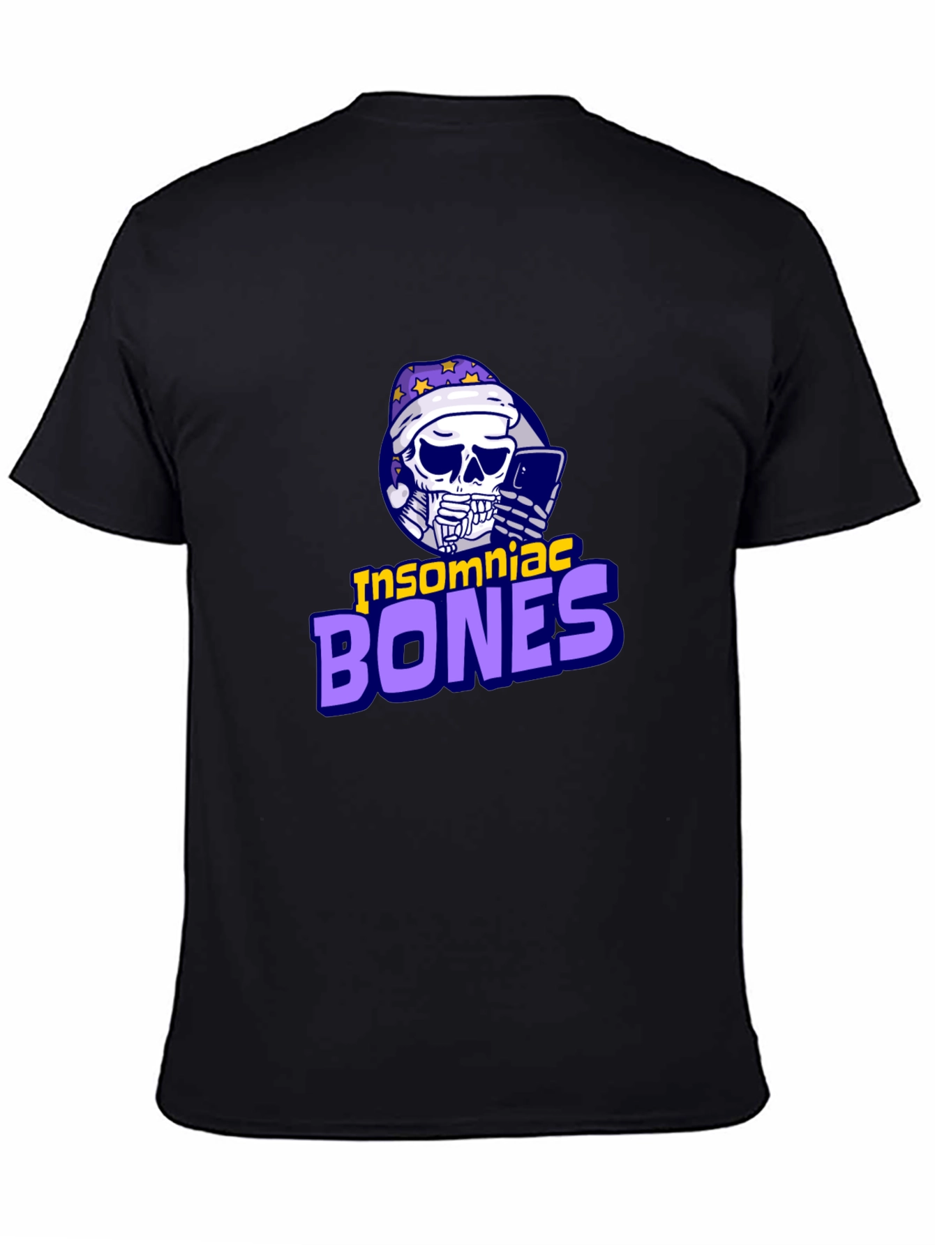 Insomniac Bones Graphic Tee - Trendy Casual Wear