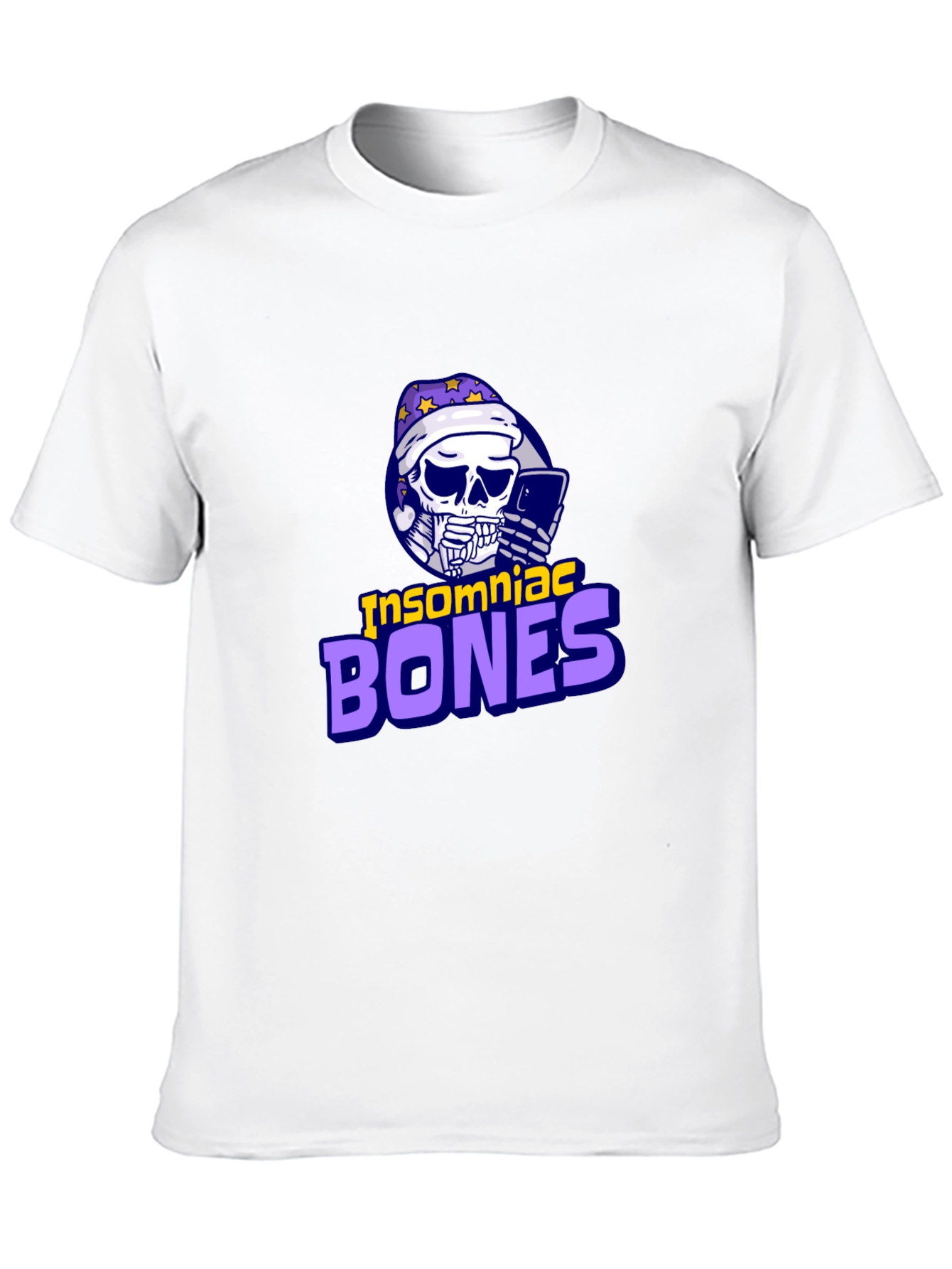 Insomniac Bones Graphic Tee - Trendy Casual Wear