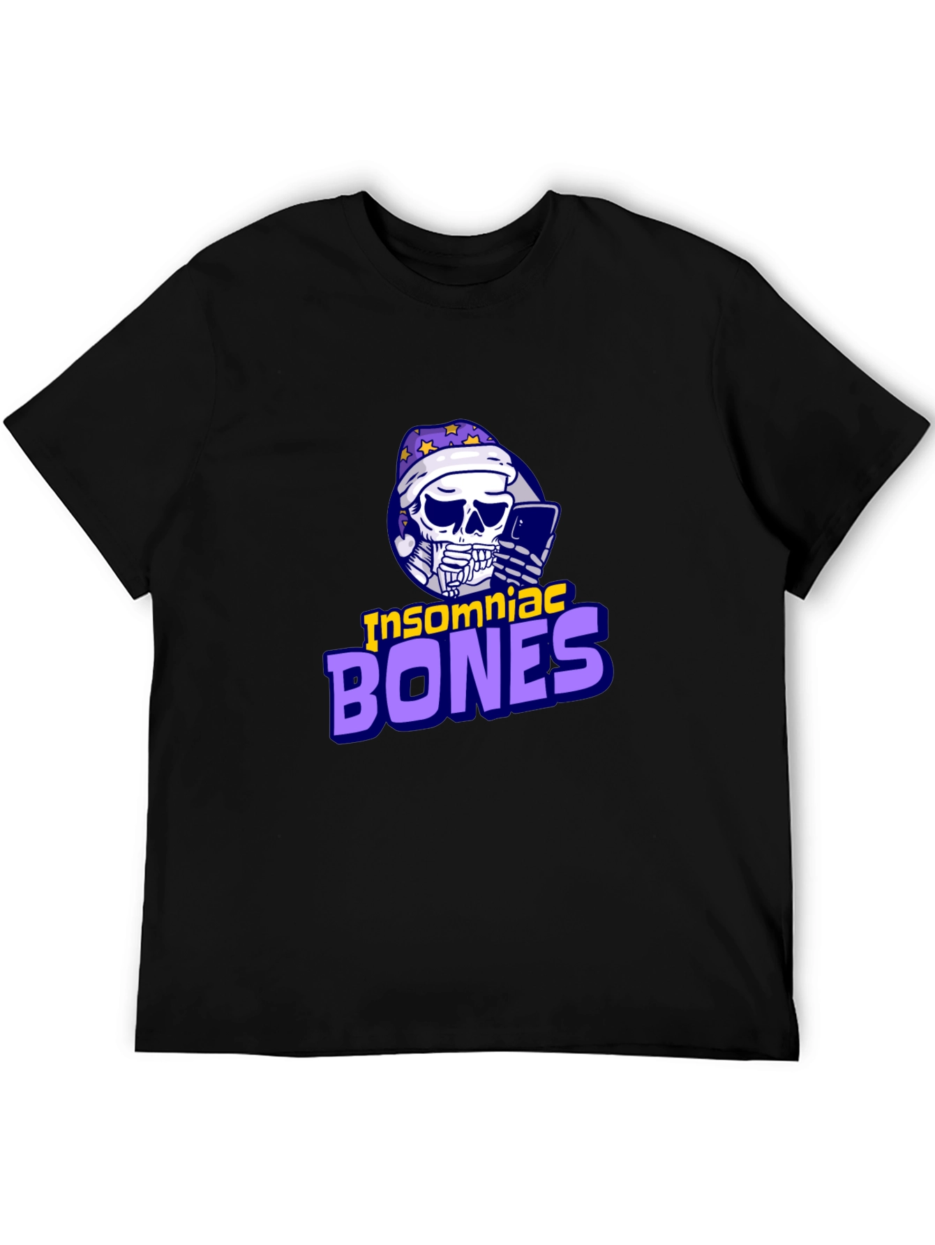Insomniac Bones Graphic Tee - Trendy Casual Wear
