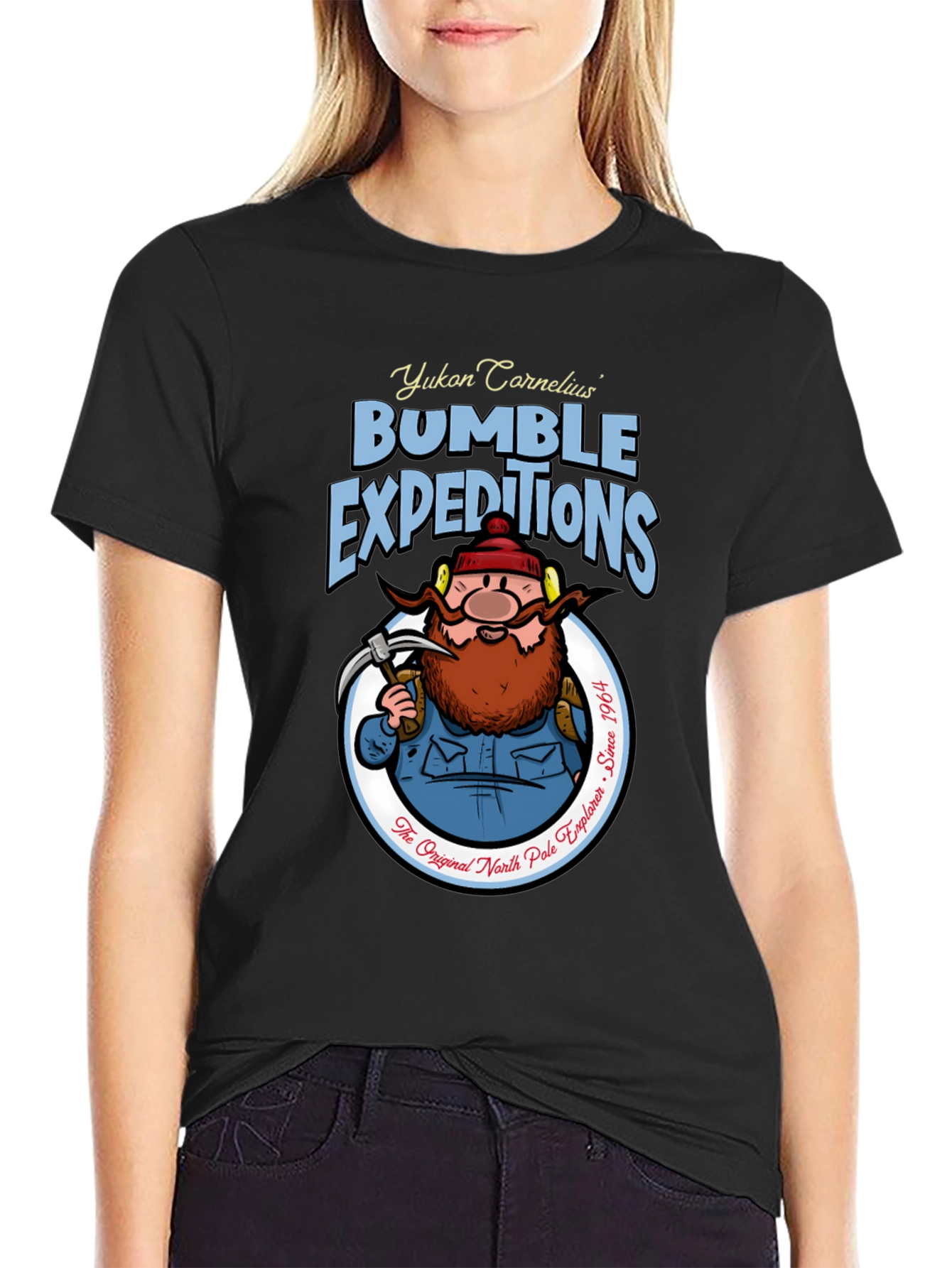 Yukon Cornelius Bumble Expeditions Black T-Shirt
