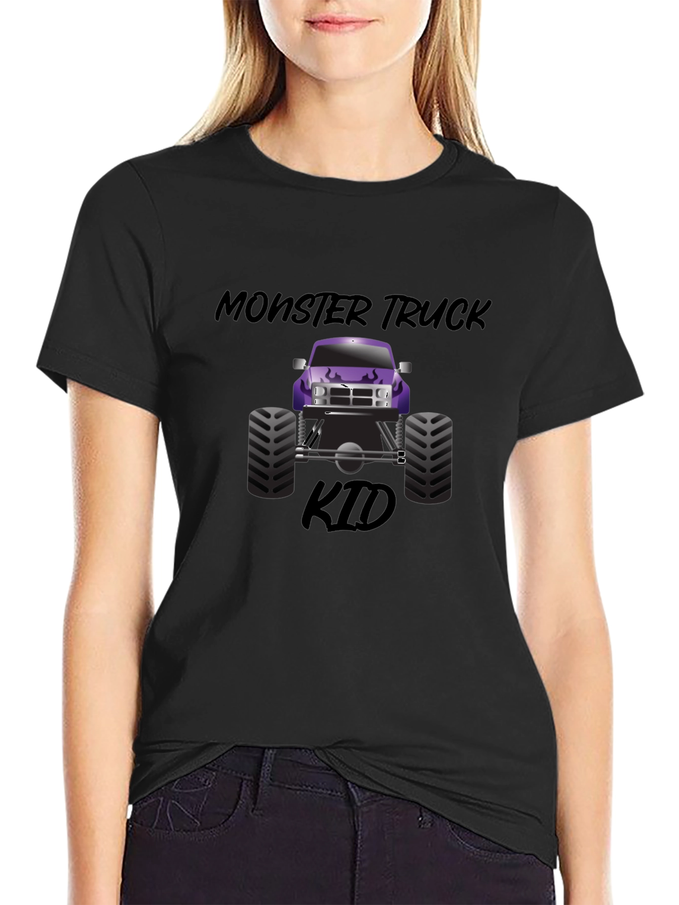 Monster Truck Kid Graphic T-Shirt