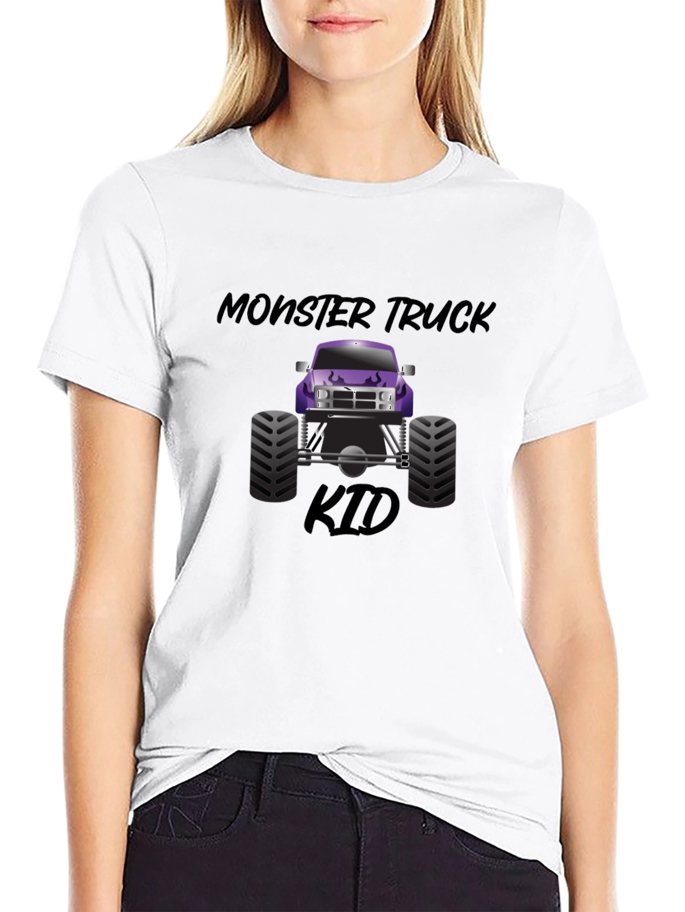 Monster Truck Kid Graphic T-Shirt