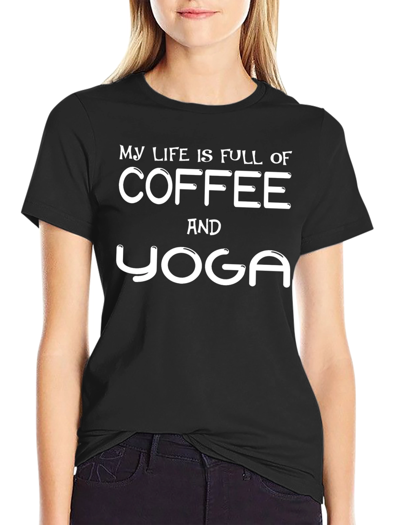 Coffee & Yoga T-Shirt - Funny Lifestyle Tee