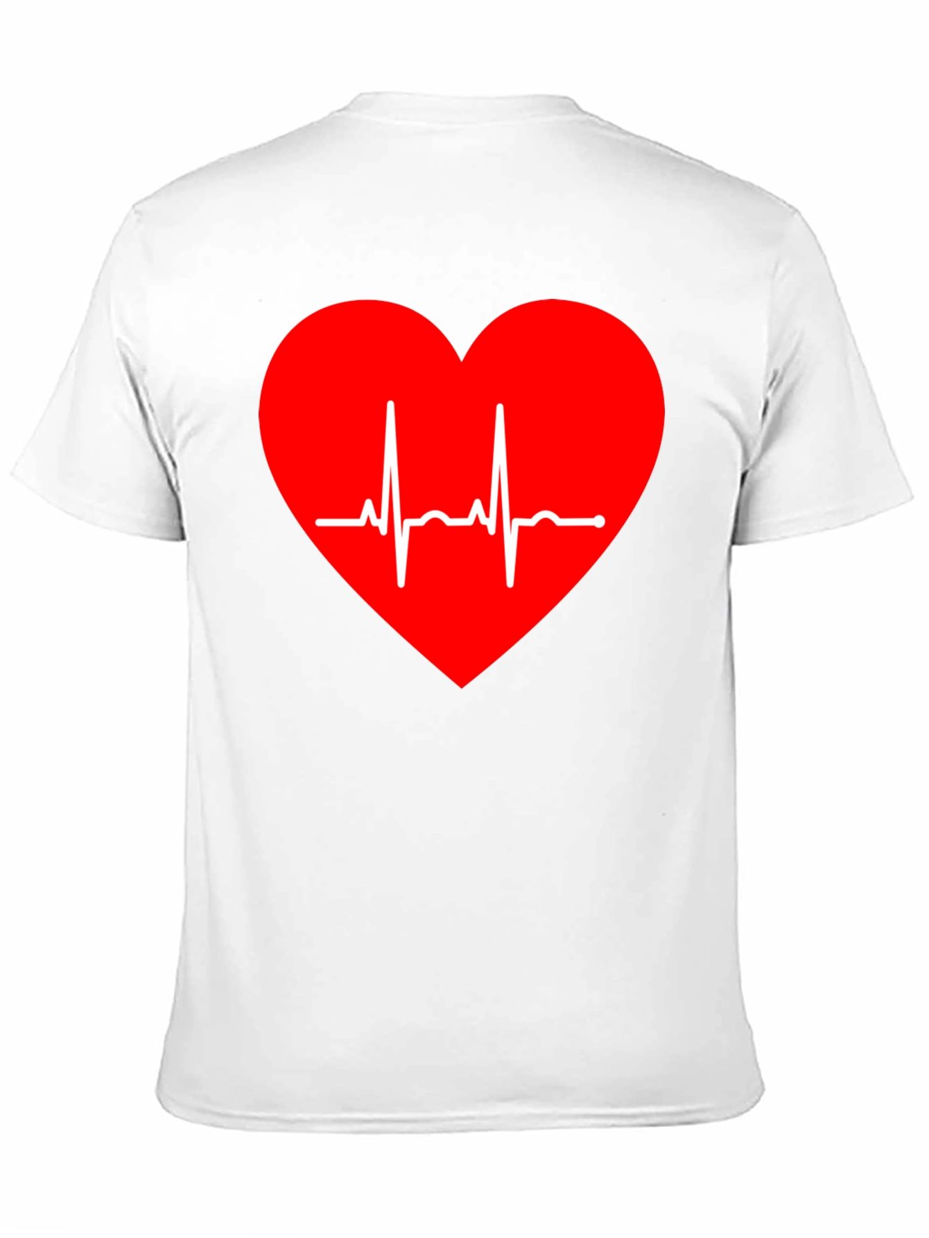 Heartbeat Graphic Tee - Stylish Black T-Shirt