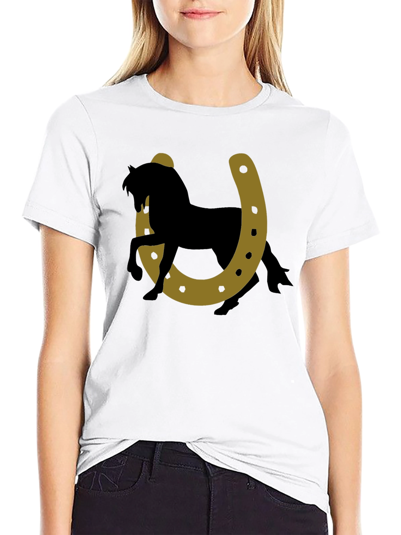 Lucky Horse Horseshoe Graphic Tee