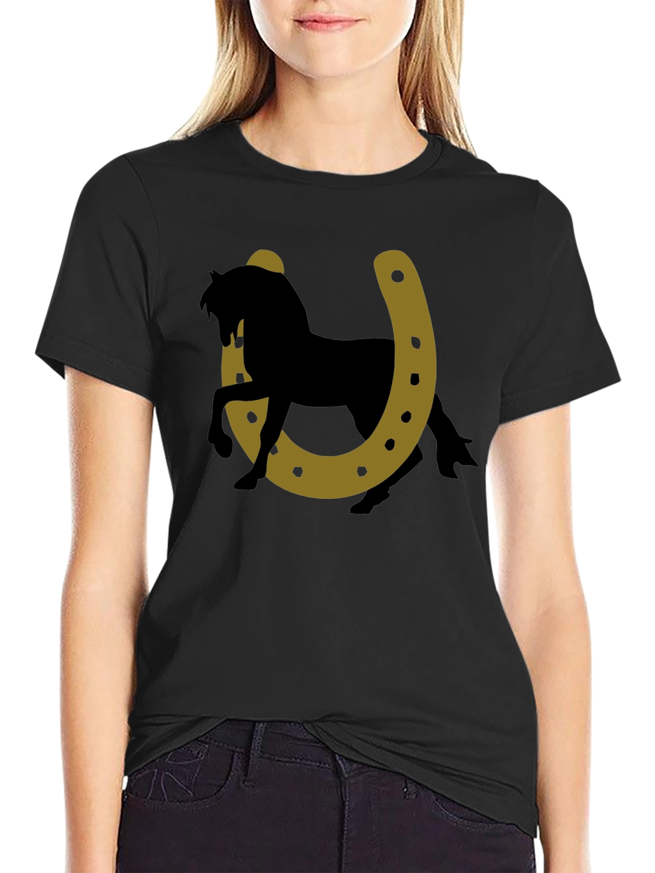 Lucky Horse Horseshoe Graphic Tee