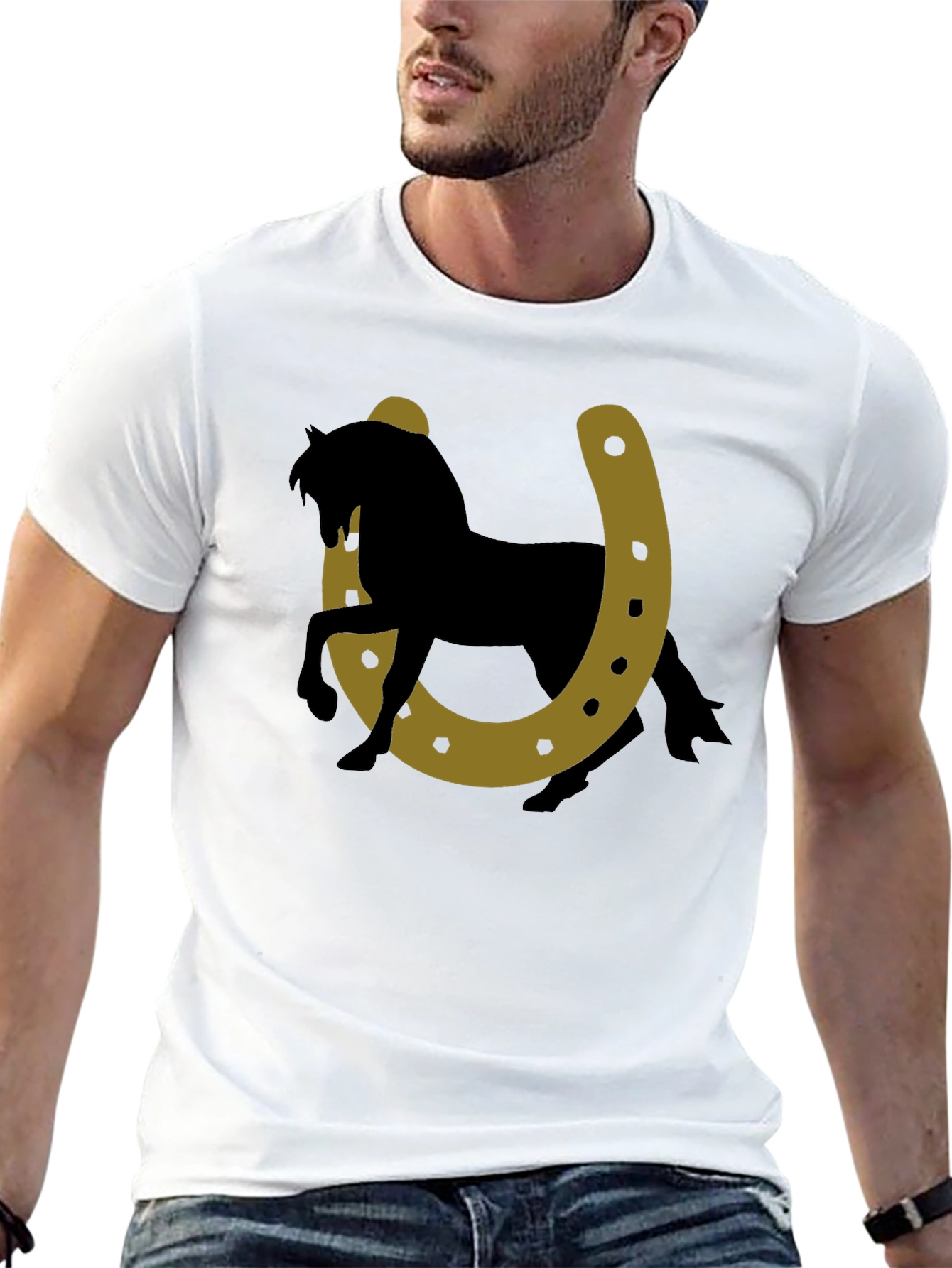 Lucky Horse Horseshoe Graphic Tee