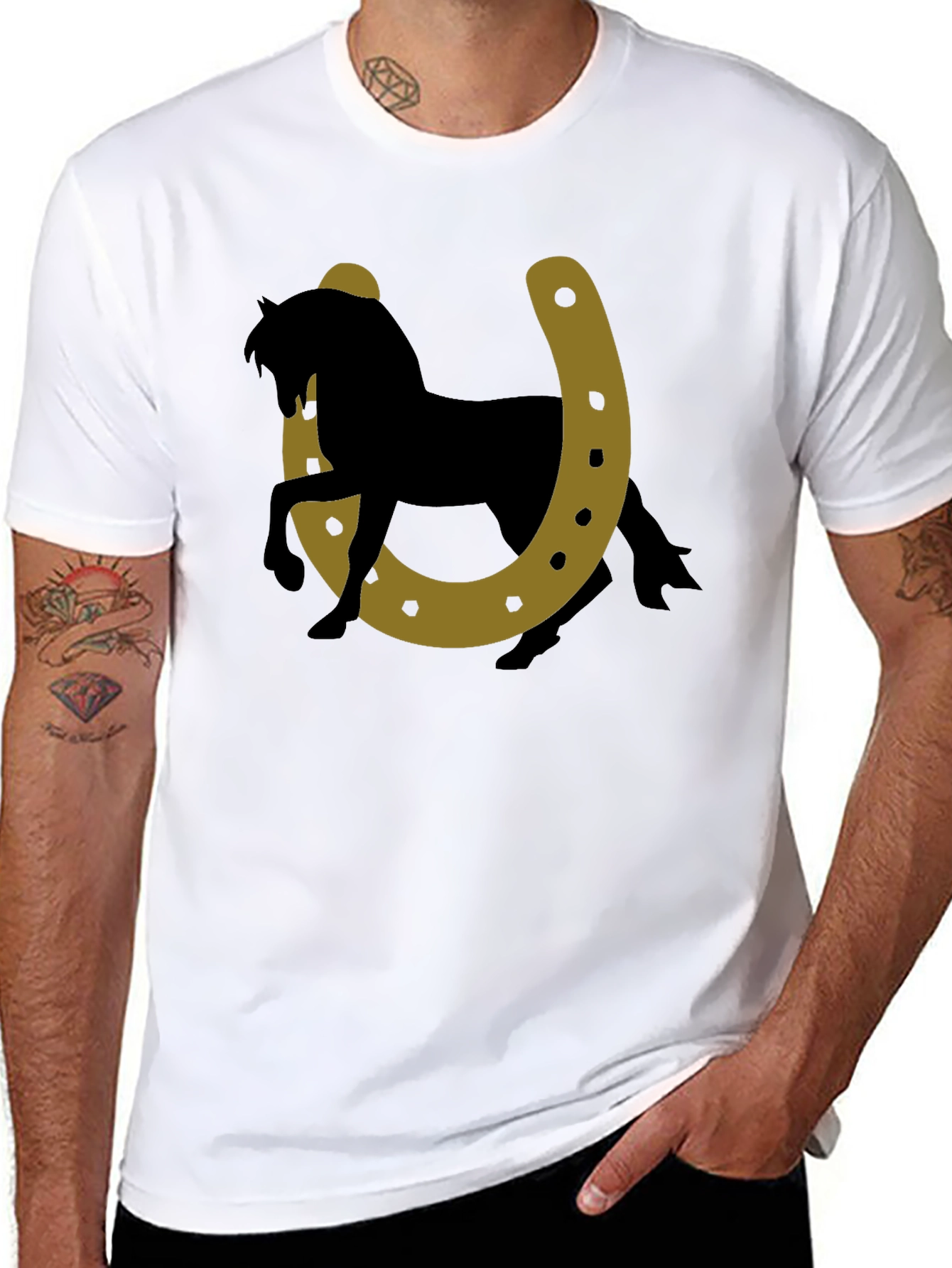 Lucky Horse Horseshoe Graphic Tee