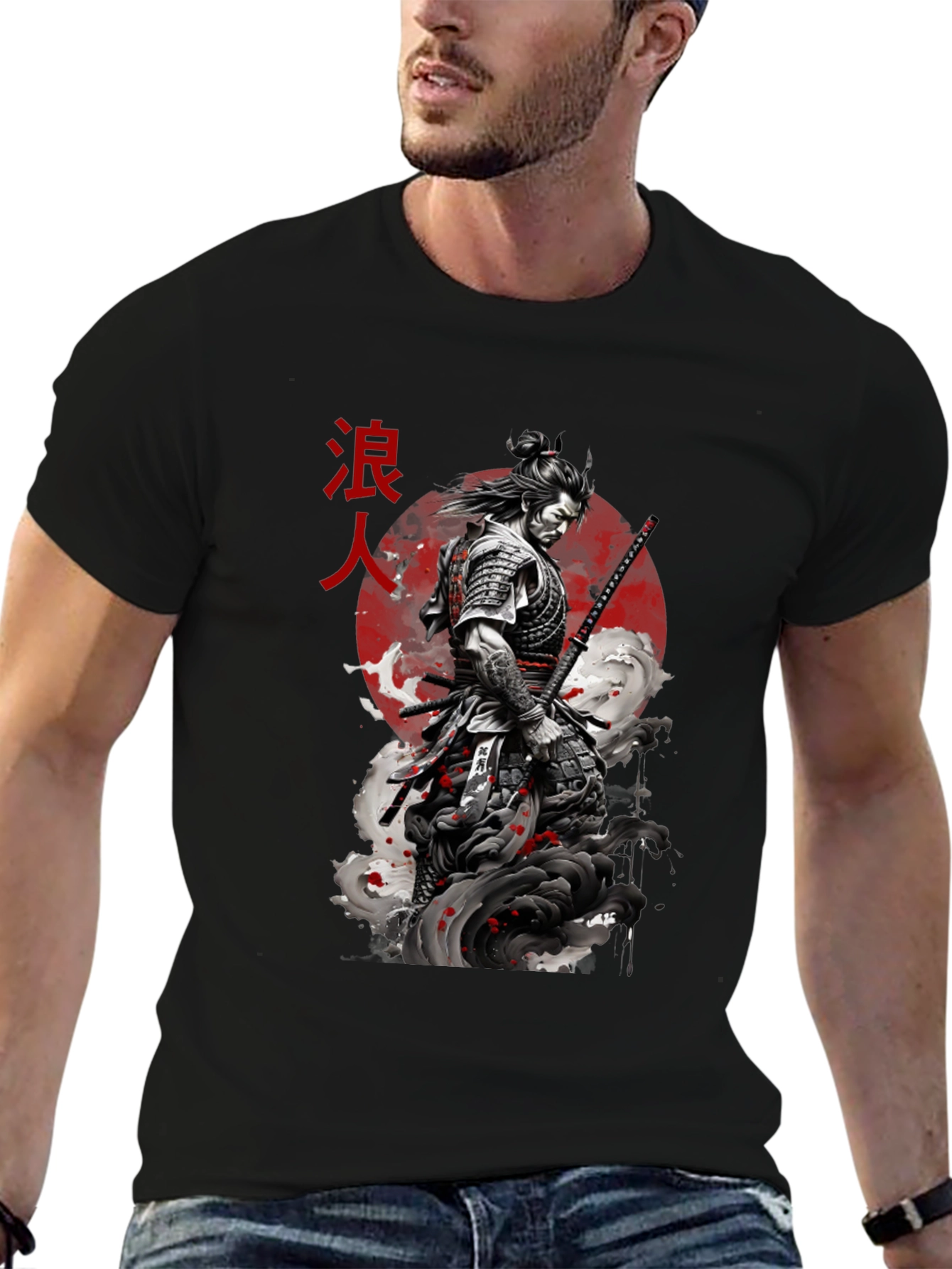 Samurai Graphic Tee - Ronin Warrior Design