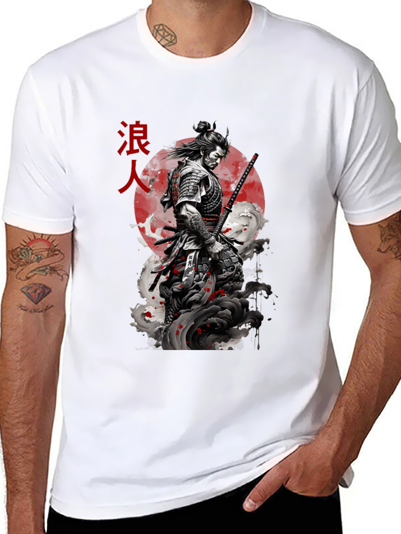 Samurai Graphic Tee - Ronin Warrior Design