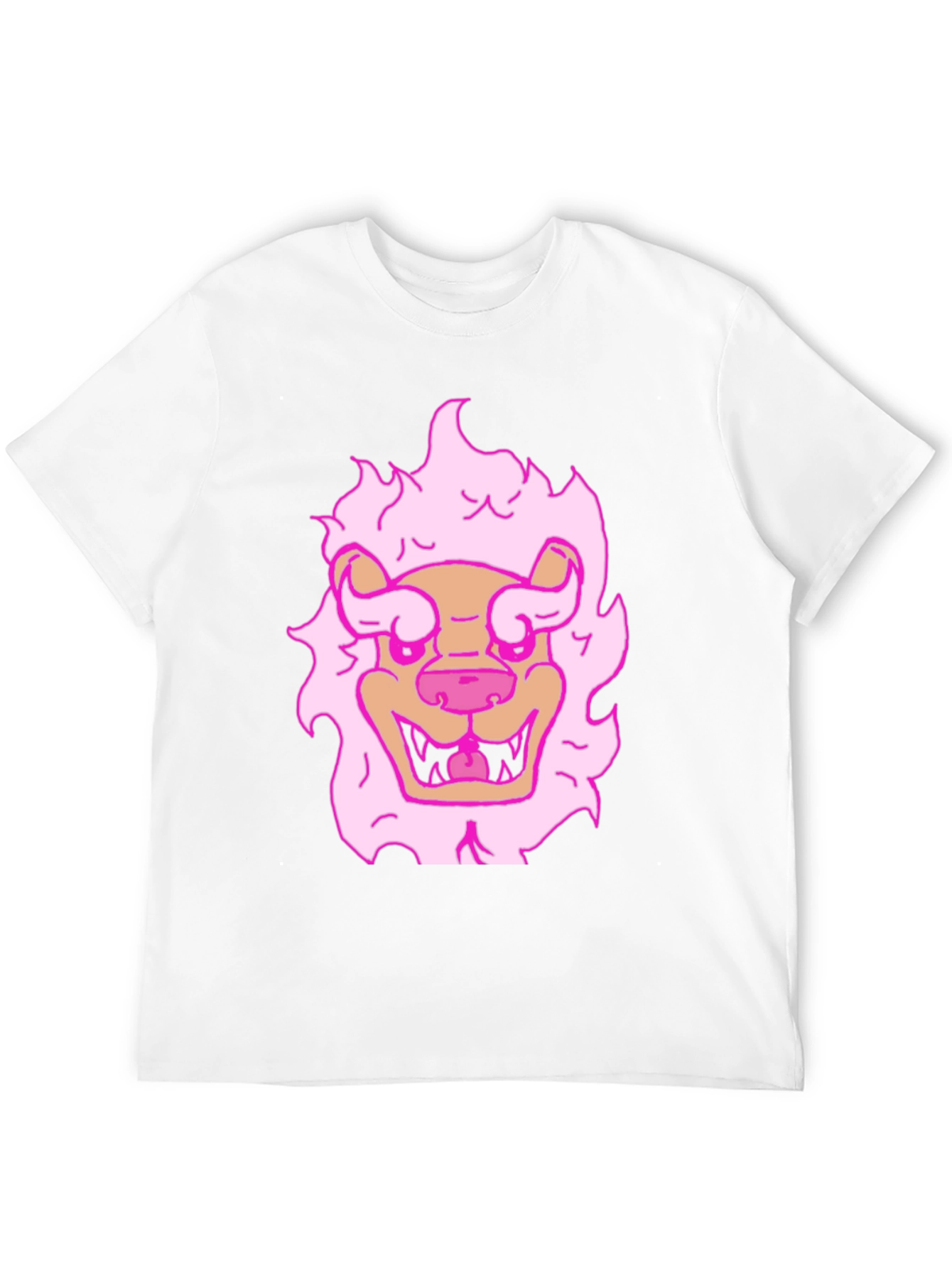 Pink Lion Graphic T-Shirt - Cool & Fun Design