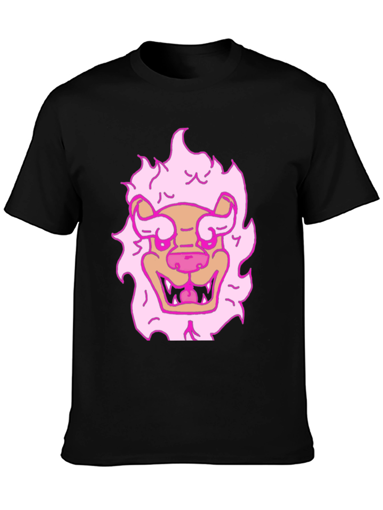 Pink Lion Graphic T-Shirt - Cool & Fun Design