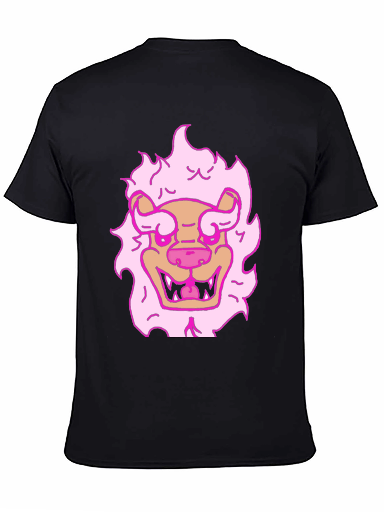 Pink Lion Graphic T-Shirt - Cool & Fun Design