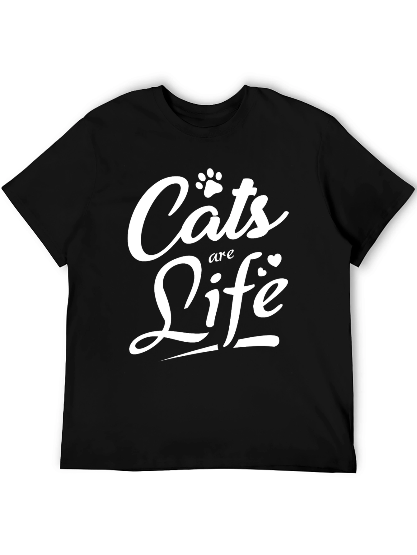 Cats are Life Graphic Tee - Soft Cotton Blend