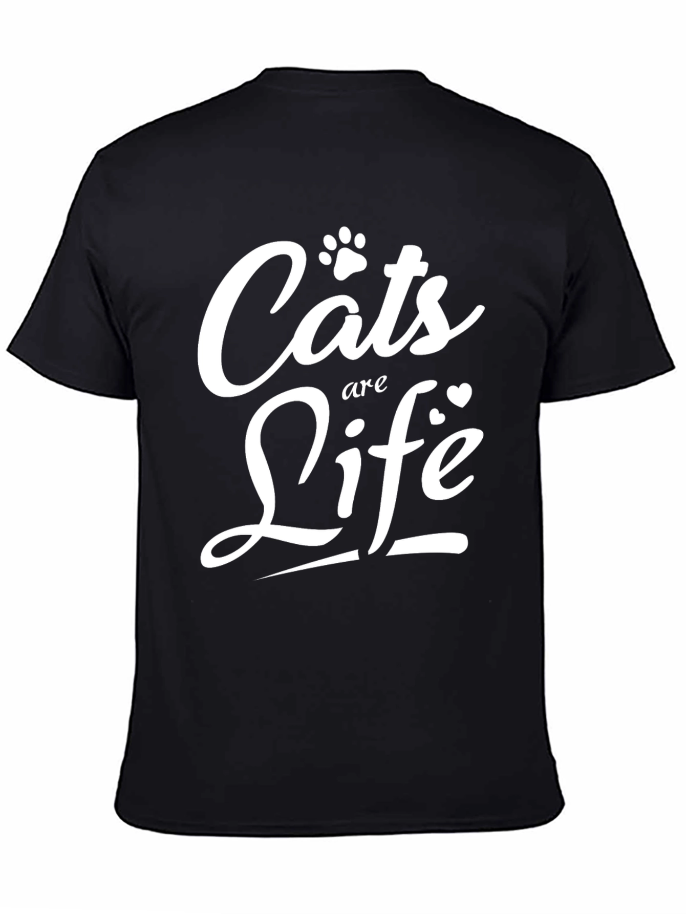 Cats are Life Graphic Tee - Soft Cotton Blend
