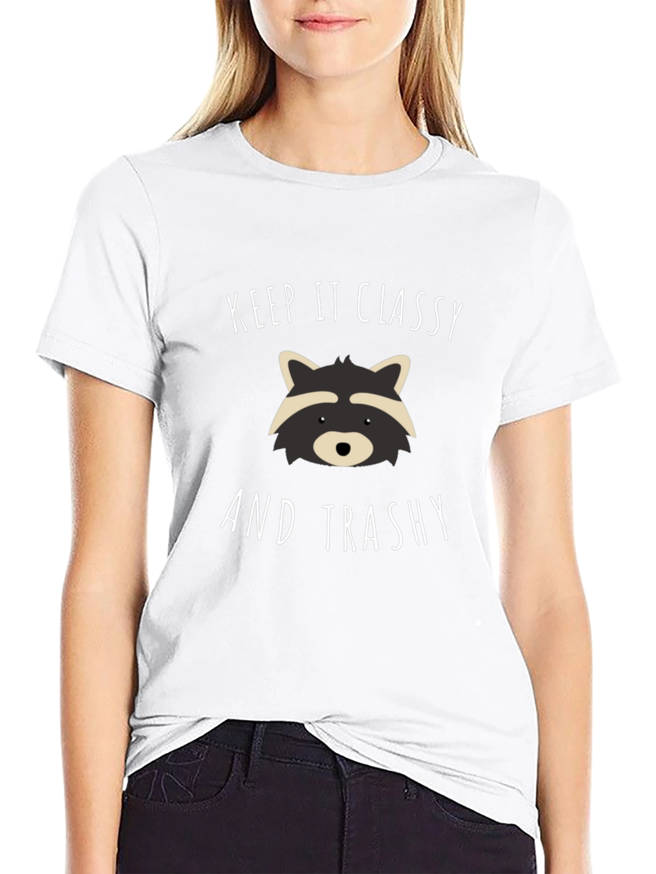 Keep It Classy & Trashy Raccoon Graphic Tee